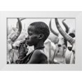 thumbnail image 1 of Inazio Kuesta, Joxe 32x23 White Modern Wood Framed Museum Art Print Titled - Mundari Girl - South Sudan, 1 of 4