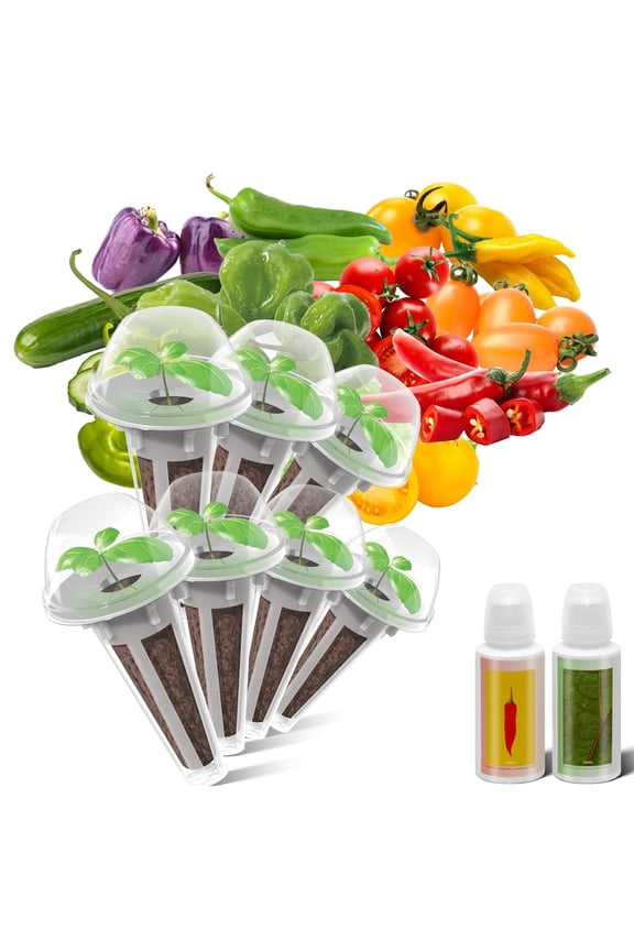 Inbloom Tomato Seed Pod Kit for Aerogarden, Hydroponics Growing System ,7-Pods (300+ Seeds Included Cherry Tomato, Pepper & Cucumber)