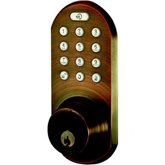 Inc 3-In-1 Remote Control & Touchpad Dead Bolt - Oil Rubbed Bronze