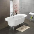 thumbnail image 1 of Inc  Acrylic Double Ended Clawfoot Bathtub 70 x 30 in. with No Faucet Drillings and Oil Rubbed Bronze Feet, 1 of 1