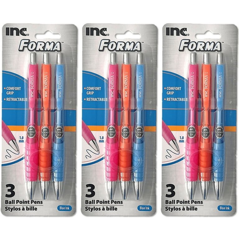 https://i5.walmartimages.com/seo/Inc-Forma-1-0-mm-Ball-Point-Retractable-Pens-Neon-Color-Pink-Orange-Blue-Multi-Variety-Blue-Ink-3-Count-Packs-9-Pens-Total_d1fae2e0-db3b-4c49-b34f-cbc33b441edc.4cc8e40d283b1d01470be50b2bf358c6.jpeg?odnHeight=768&odnWidth=768&odnBg=FFFFFF