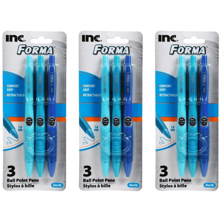 1 PACK 2 FELT TIP PENS INC® Optimus™ BLUE INK FINE POINT QUICK