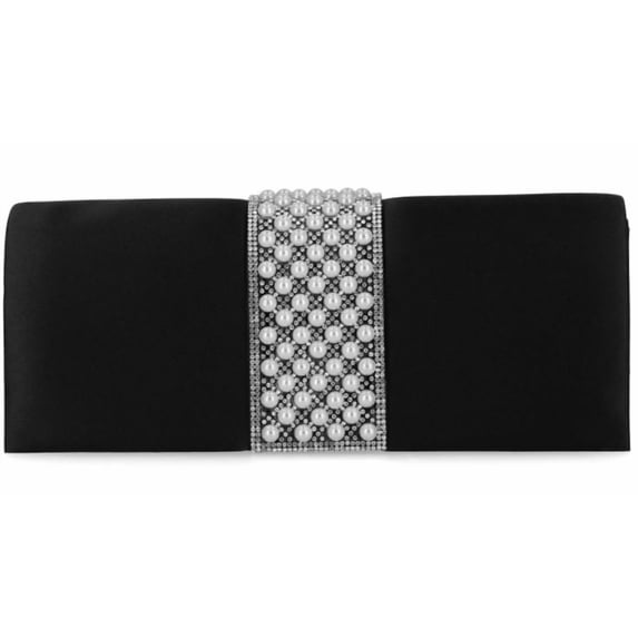 Inc International Concepts Black Ribbon Clutch