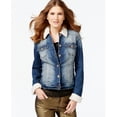 thumbnail image 1 of Inc International Concepts Faux-Fur Mid Indigo Wash Trucker Jacket Indigo S, 1 of 1