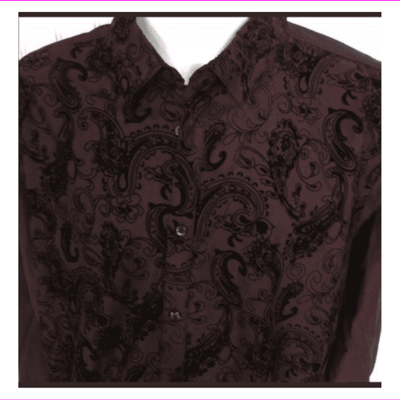 Inc International Concepts Paisley Shirt SMALL S/S/RED