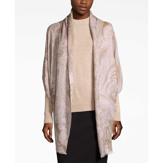 Inc International Concepts Tranquil Scale Jacquard Scarf Wrap – Champagne