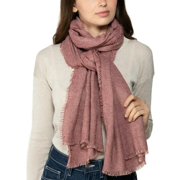 Inc International Concepts Two-Tone Shine Wrap, Choose Color: OS/Wine