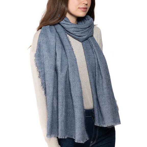 Inc International Concepts Two-Tone Shine Wrap, Navy