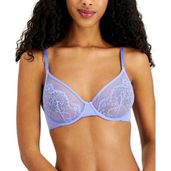 Inc International Concepts Underwire Lace Bra, Lolite, Large