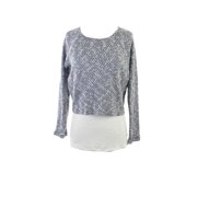Inc International Concepts Womens Blue Textured Layered Sweater L