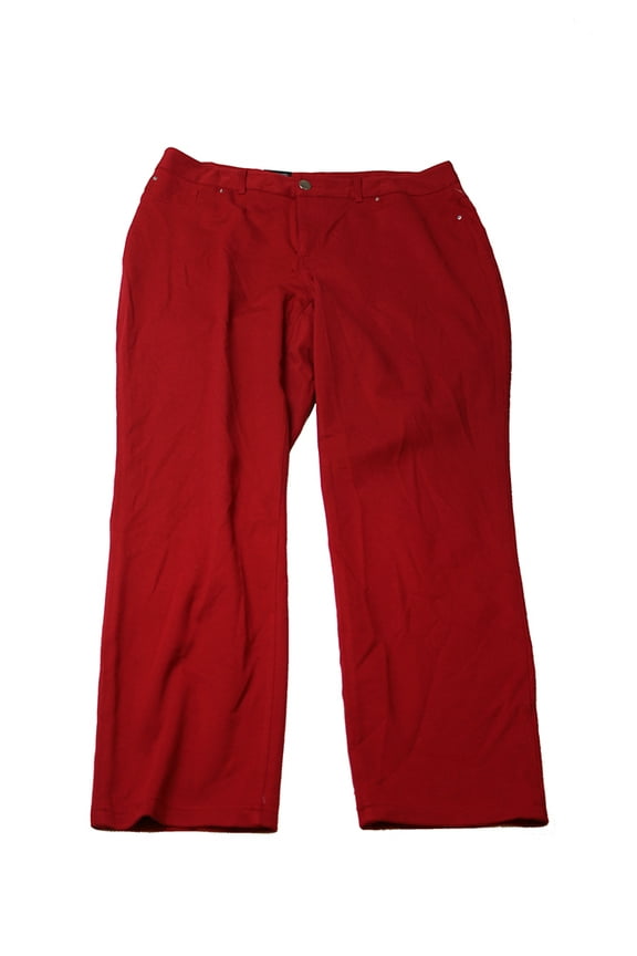 International Concepts Womens Burgundy Five-Pocket Skinny Pants 12S