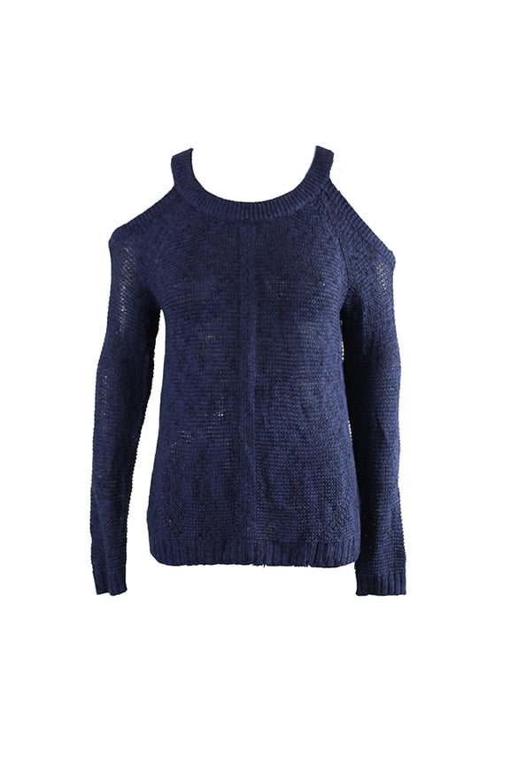 International Concepts Womens Ink Cold-Shoulder Knit Sweater M