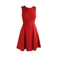 thumbnail image 1 of Inc International Concepts Womens Red Sleeveless Fit & Flare Dress 0, 1 of 1