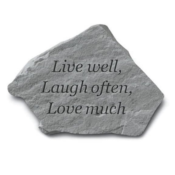 Inc. Live Well-Laugh Often-Love Much - Garden Accent - 11 Inches x 8 Inches