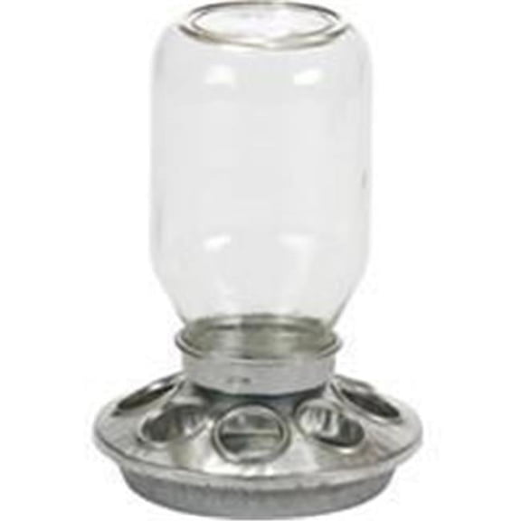 Inc P-Mason Jar Baby Chick Feeder- Clear 1 Quart MJ9810