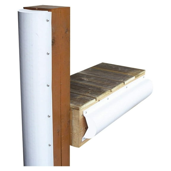 + Inc. PVC Piling Bumper (White, 6-Feet)