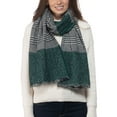 thumbnail image 1 of Inc Plaid Colorblocked Scarf, Green, 1 of 1