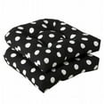 thumbnail image 1 of Inc.  Polka Dot Black Wicker Seat Cushion (Set of 2), 1 of 1