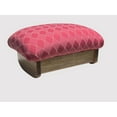 thumbnail image 1 of Inc. Rocking Padded Foot Stool 7" Tall, Maple Stain (Made in The USA) (Rococo Red), 1 of 4