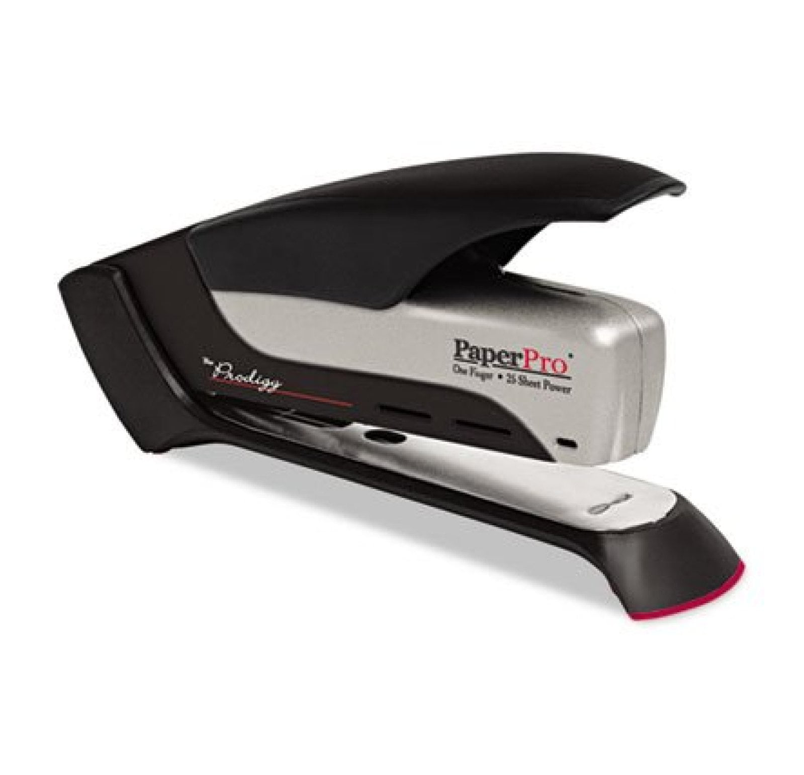 , Inc. Spring Powered Stapler,use 1/4" Staples,25Sht/,Red/Silvr