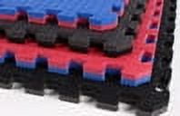 IncStores 7/8" Tatami Tiles Foam Interlocking Play Mats (Red/Blue)