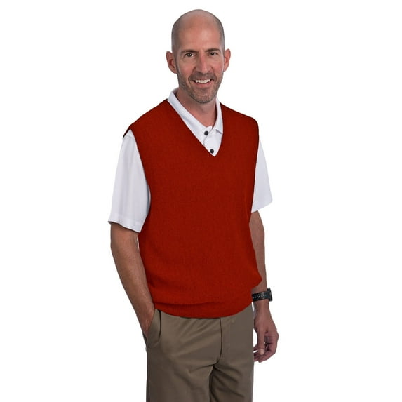 Inca Fashions - 100% Alpaca Golf Sweater Vest for Men in Many Colors