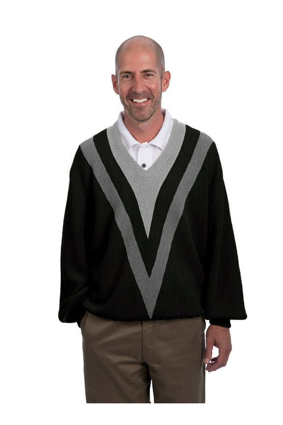- 100% Alpaca Wool Retro V's Golf Pullover Sweater - Vintage Style
