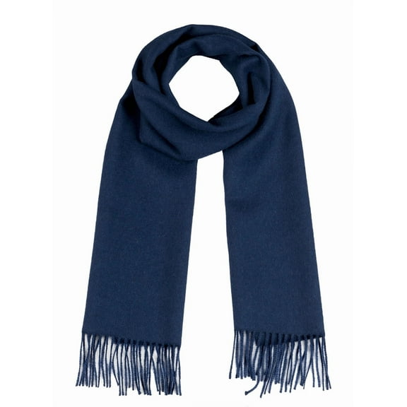 Inca Fashions - Classic Alpaca Scarf for Men & Women – Timeless Unisex Winter Scarf | Navy