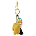 thumbnail image 1 of Inca Fashions - Alpaca Figure with Pom Pom Bag Charm & Keychain, 1 of 3