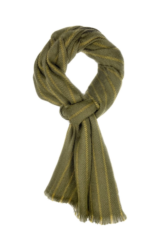 - Baby Alpaca Pinstripe Scarf for Women & Men – Hand-Loomed, Lightweight & Soft Winter Accessory – Elegant Cold Weather Wrap with Eyelash Fringe