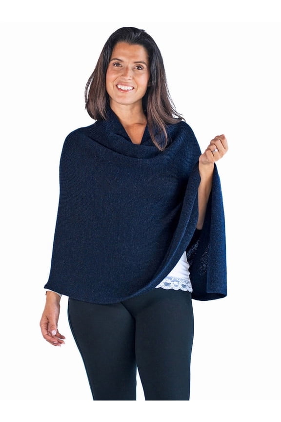 - Elodie Women’s Alpaca Sweater Poncho – 100% Baby Alpaca Wool | Asymmetrical Triangle Design | Soft, Warm & Lightweight Layer for All Seasons
