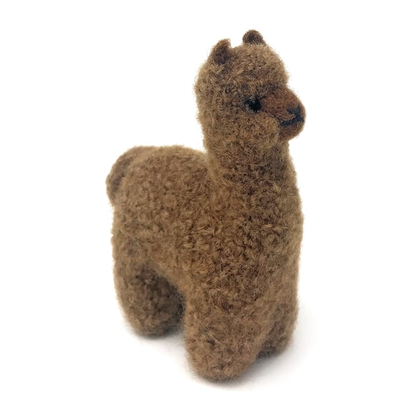 Inca Fashions - Handmade from 100% Alpaca Wool Yarn Felted Alpaca Figure & Ornament