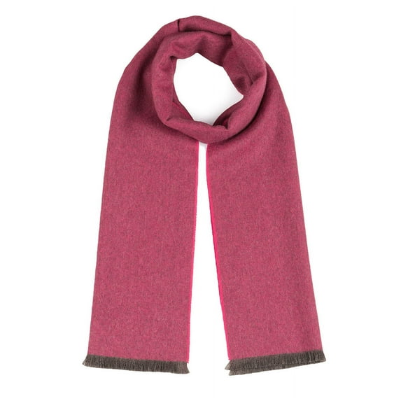 Inca Fashions - Micro Chevron Pattern Pure Alpaca Wool Scarf with Eyelash Fringe For Men and Women