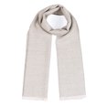 thumbnail image 1 of Inca Fashions - Micro Chevron Pattern Pure Alpaca Wool Scarf with Eyelash Fringe For Men and Women, 1 of 3
