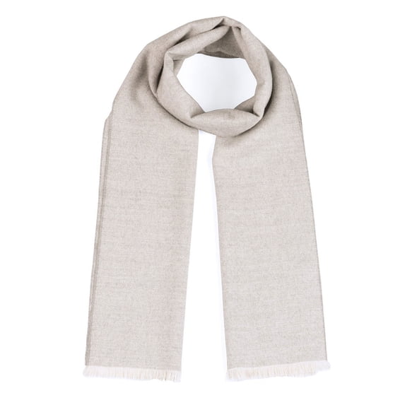 Inca Fashions - Micro Chevron Pattern Pure Alpaca Wool Scarf with Eyelash Fringe For Men and Women