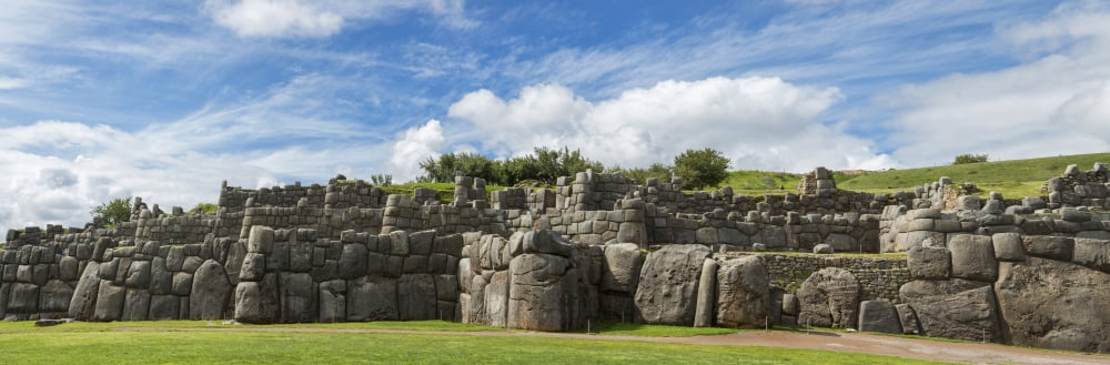 Inca archaeological site Saksaywaman Urubamba Province Cusco Region Peru Canvas Art - Panoramic Images (27 x 9)