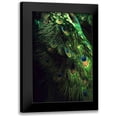thumbnail image 1 of Incado 11x14 Black Modern Framed Museum Art Print Titled - Peacock Tail, 1 of 5