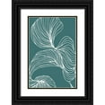 thumbnail image 1 of Incado 11x14 Black Ornate Wood Framed with Double Matting Museum Art Print Titled - Freeform Leaves I, 1 of 4