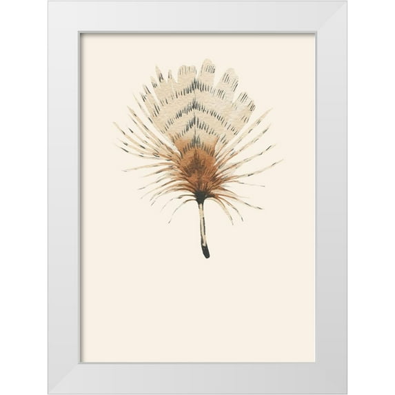 Incado 11x14 White Modern Wood Framed Museum Art Print Titled - Feather 06