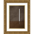 thumbnail image 1 of Incado 13x18 Gold Ornate Wood Framed with Double Matting Museum Art Print Titled - Vertical Line, 1 of 4