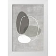 thumbnail image 1 of Incado 13x18 White Modern Wood Framed Museum Art Print Titled - Four Ovals, 1 of 4