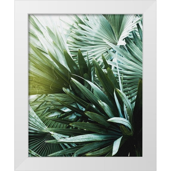 Incado 15x18 White Modern Wood Framed Museum Art Print Titled - Leaf II