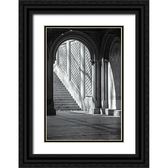 Incado 17x24 Black Ornate Wood Framed with Double Matting Museum Art Print Titled - Arch