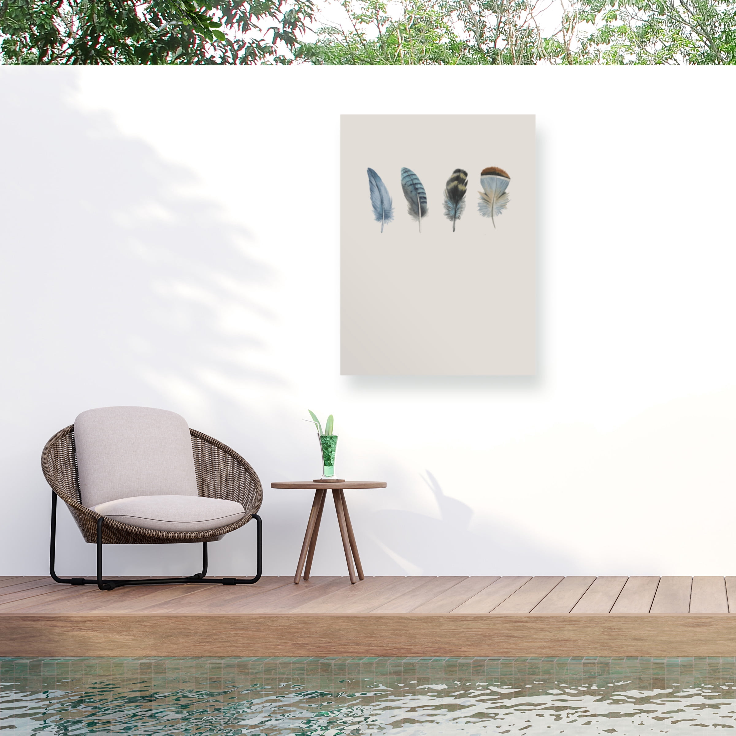 Incado 'Feather 11' Outdoor Canvas