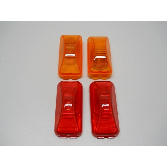 Incandescent 2.5" Amber (2) Red (2) Truck Trailer Clearance Side Marker Lights