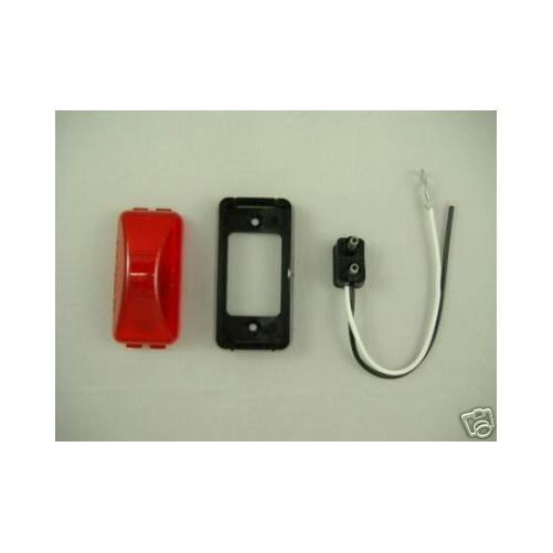 Incandescent 2.5" Red RV Truck Trailer Clearance Side Marker Lights