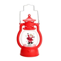 Incandescent Christmas Lights, Battery Operated Christmas Lights,Santa Claus LED Lighted Holiday Lamp with Handle, Tabletop Centerpiece for Indoor Holiday Party and Festive Home Décor