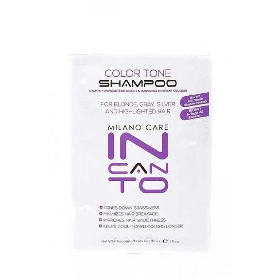 Incanto Color Tone Shampoo For Blonde, Gray, Silver And Highlighted Hair (1oz) By Milano Care PF000502 Shampoo & Conditioner