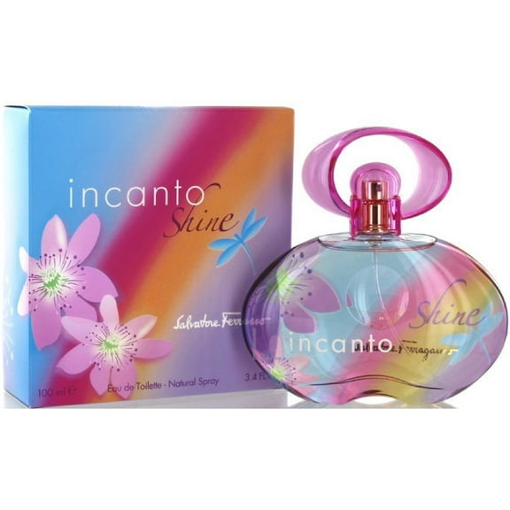 Incanto Shine By Salvatore Ferragamo Eau de Toilette Spray For Women 3.4 oz (Pack of 2)
