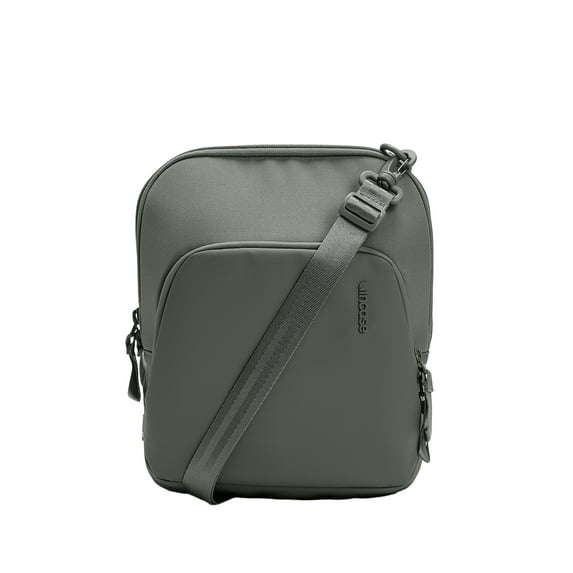 Incase A.R.C. Crossbody Bag Recycled Polyester, Faux Fur Pocket, Detachable Strap, Water Repellent, AirTag Pocket - Smoked Ivy